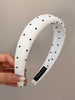 Polka Dot Polyester Wide Headband - Teresa's Fashionista LLC