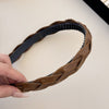 PU Leather Braided Hair Headband - Teresa's Fashionista LLC