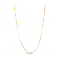 Sterling Silver Gold Plated Paperclip Chain (2.50 mm)