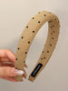 Polka Dot Polyester Wide Headband - Teresa's Fashionista LLC