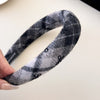 Bow Plaid Polyester Hair Headband - Teresa's Fashionista LLC