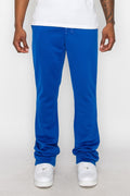 Solid Flare Stacked Track Pants-Teresa's Fashionista LLC