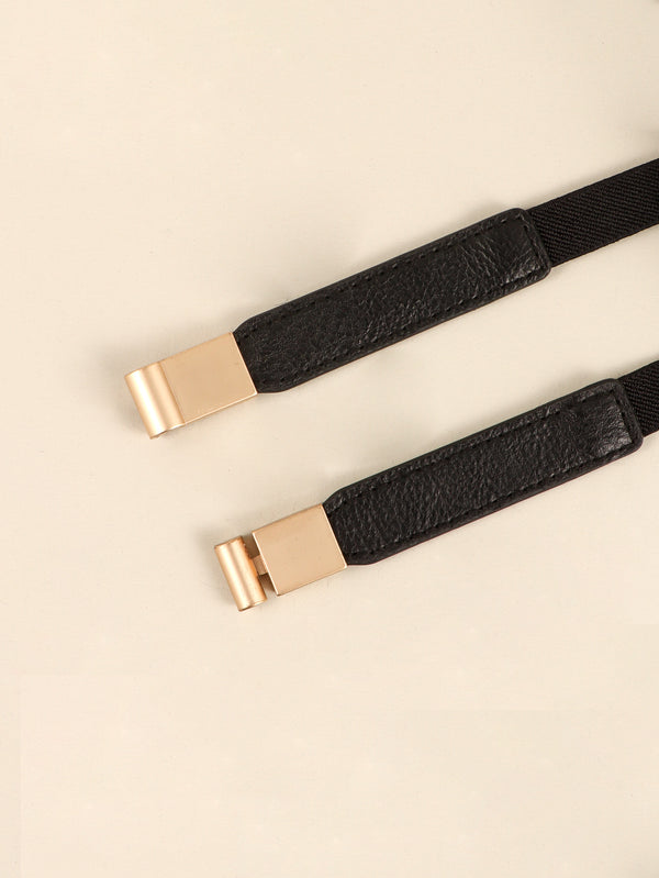 PU Elastic Skinny Belt-Teresa's Fashionista LLC
