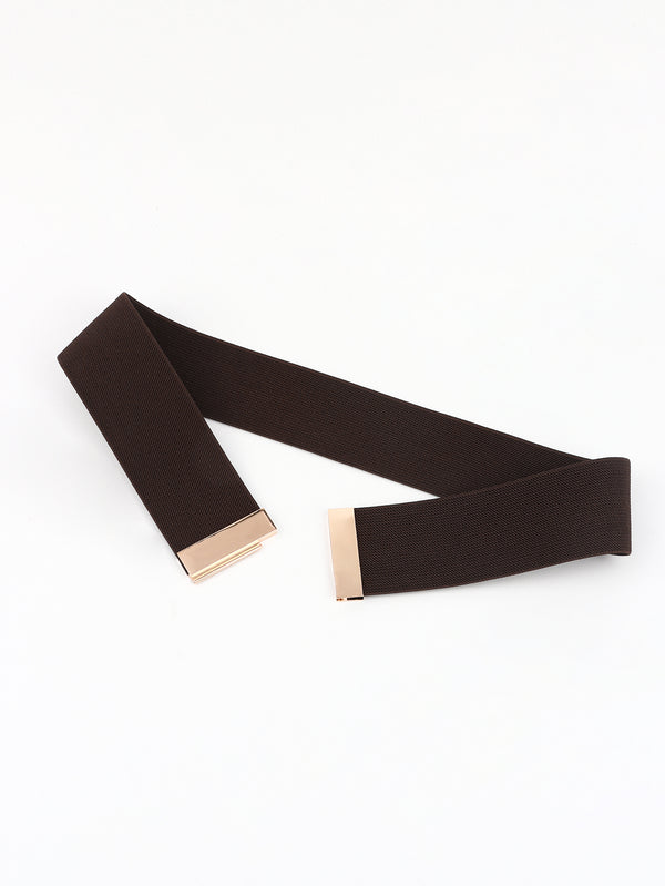 Alloy Buckle Elastic Belt-Teresa's Fashionista LLC