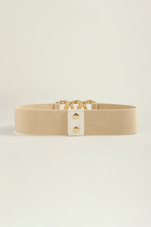 Zinc Alloy Buckle Elastic Wide Belt-Teresa's Fashionista LLC