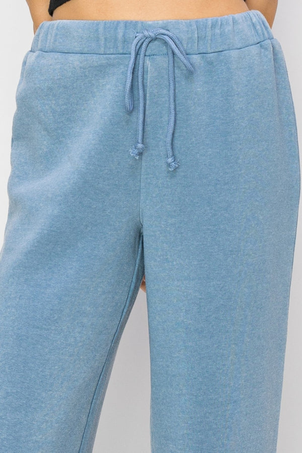 HYFVE Drawstring Wide Leg Pants-Teresa's Fashionista LLC
