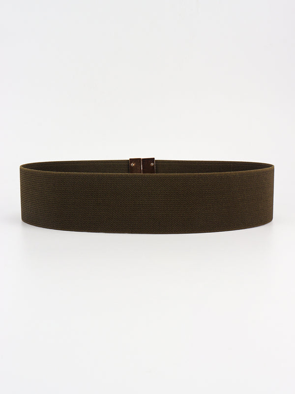 Alloy Buckle Elastic Belt-Teresa's Fashionista LLC
