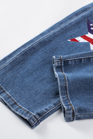 Distressed Straight Jeans with Pockets-Teresa's Fashionista LLC