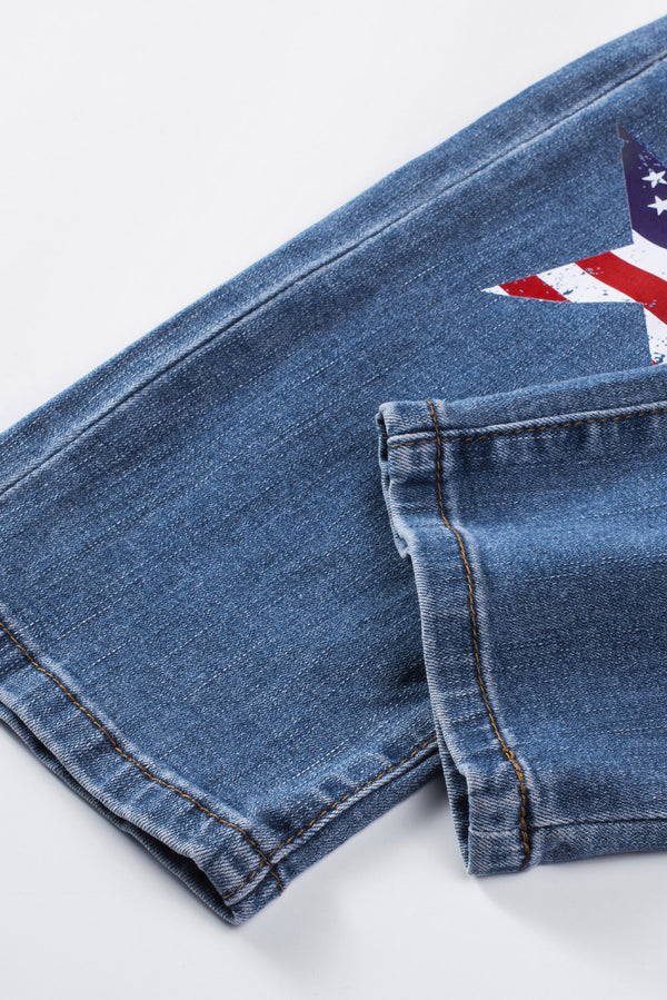 Distressed Straight Jeans with Pockets-Teresa's Fashionista LLC
