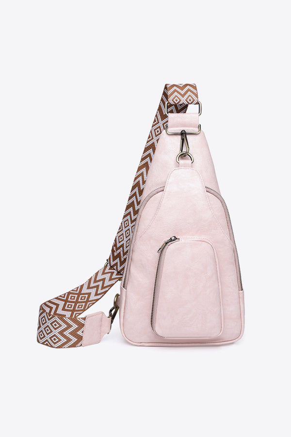 Adored Take A Trip PU Leather Sling Bag-Teresa's Fashionista LLC