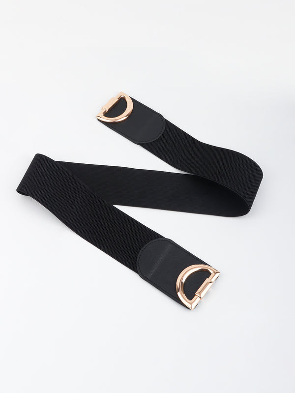 D Buckle Elastic Belt-Teresa's Fashionista LLC