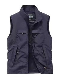 Men's Plus Size Zip Up Vest