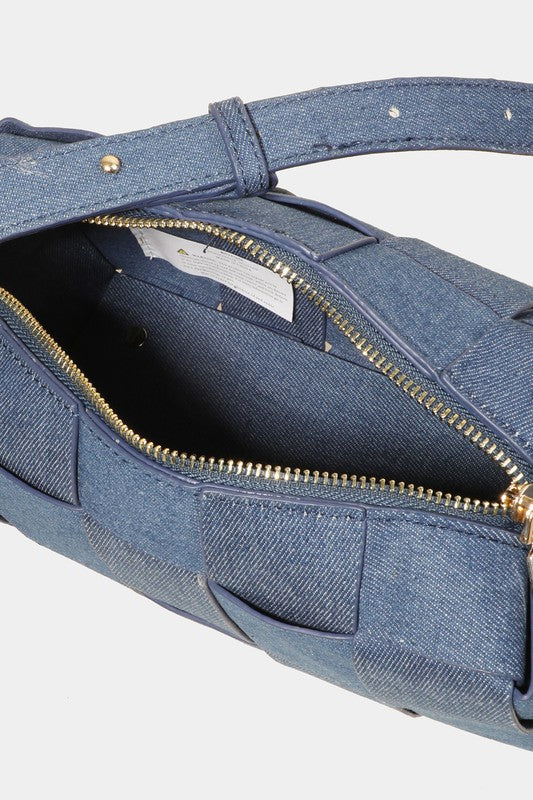 Fame Woven Crossbody Bag with Adjustable Strap - Teresa's Fashionista LLC