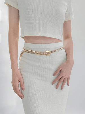 Rhinestone Metal Belt-Teresa's Fashionista LLC