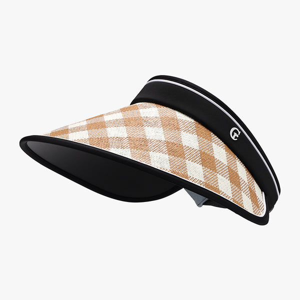 Plaid Natural Grass Adjustable Sun Hat-Teresa's Fashionista LLC