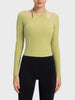 Halter Neck Long Sleeve Sporty Top-Teresa's Fashionista LLC