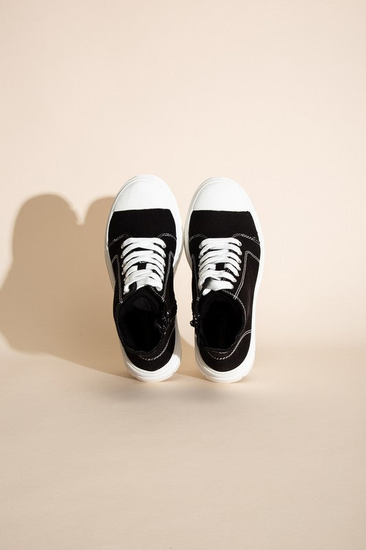 CRAYON-G Lace up Sneakers-Teresa&#39;s Fashionista LLC