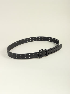 Grommet PU Leather Belt-Teresa's Fashionista LLC