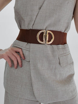 D Buckle Elastic Belt-Teresa's Fashionista LLC
