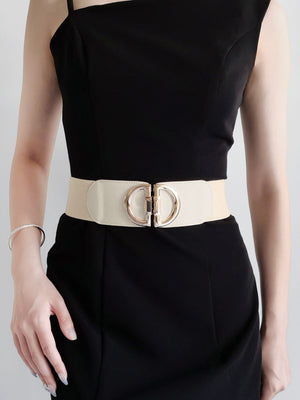D Buckle Elastic Belt-Teresa's Fashionista LLC