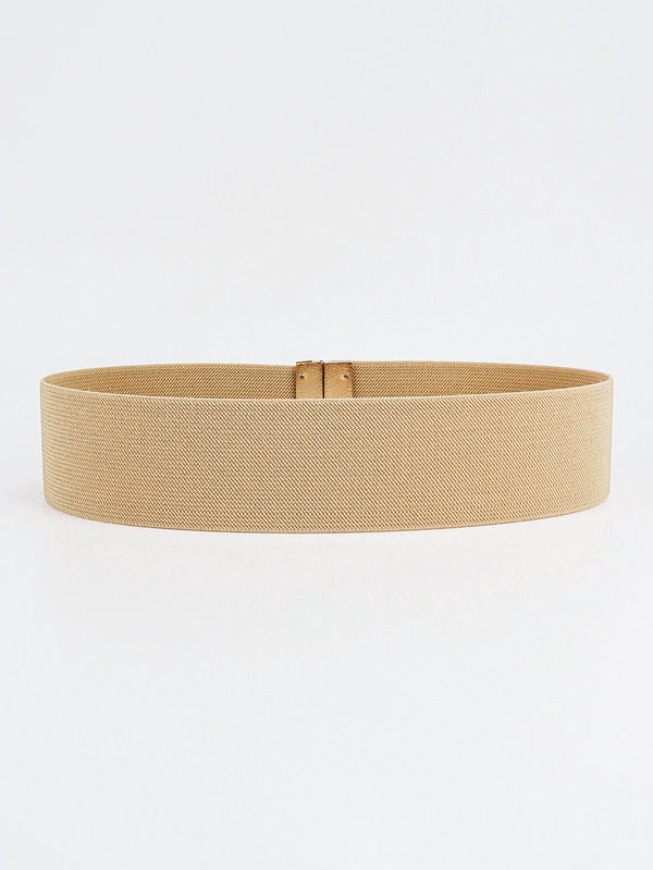 Alloy Buckle Elastic Belt-Teresa's Fashionista LLC