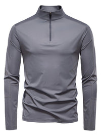 Men's Sun Protection Long Sleeve Half-Zip T-Shirt