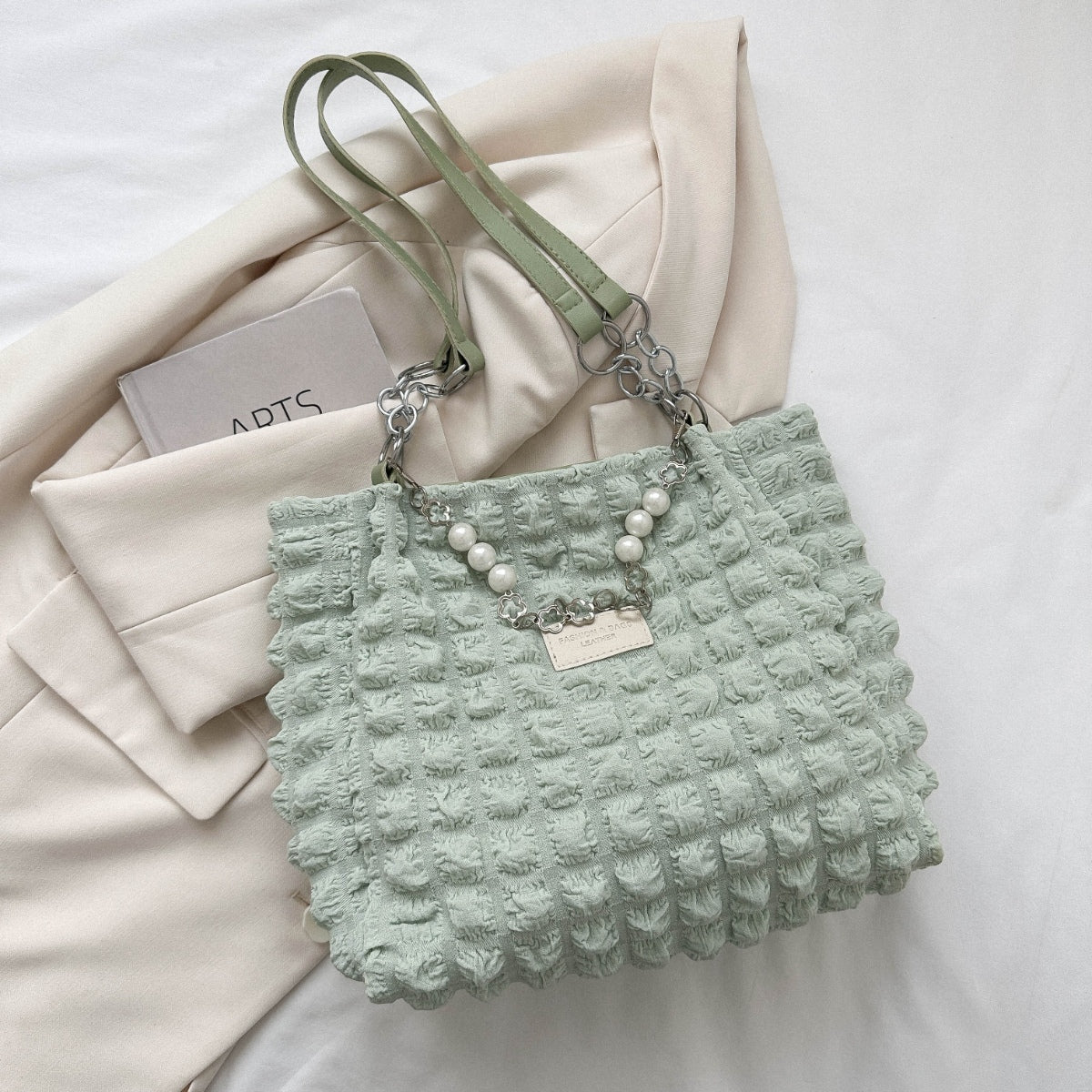 Cloud Puffy Polyester Tote Bag-Teresa&#39;s Fashionista LLC