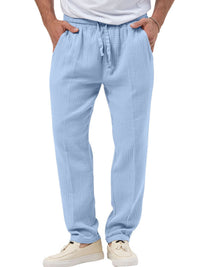 Men's Plus Size Drawstring Texture Pants