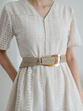 Irregular Buckle Braid Belt-Teresa's Fashionista LLC