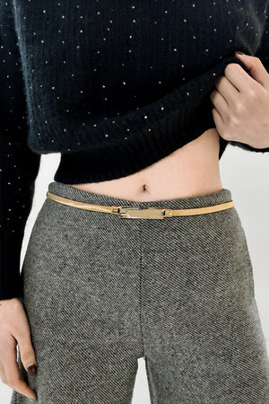 Elastic Iron Skinny Belt-Teresa's Fashionista LLC