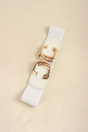Zinc Alloy Buckle Elastic Wide Belt-Teresa's Fashionista LLC