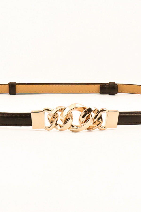 PU Skinny Belt-Teresa's Fashionista LLC