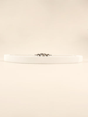 Zinc Alloy Buckle Elastic PU Belt-Teresa's Fashionista LLC