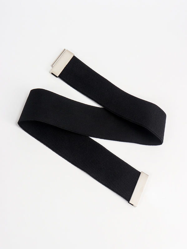 Alloy Buckle Elastic Belt-Teresa's Fashionista LLC