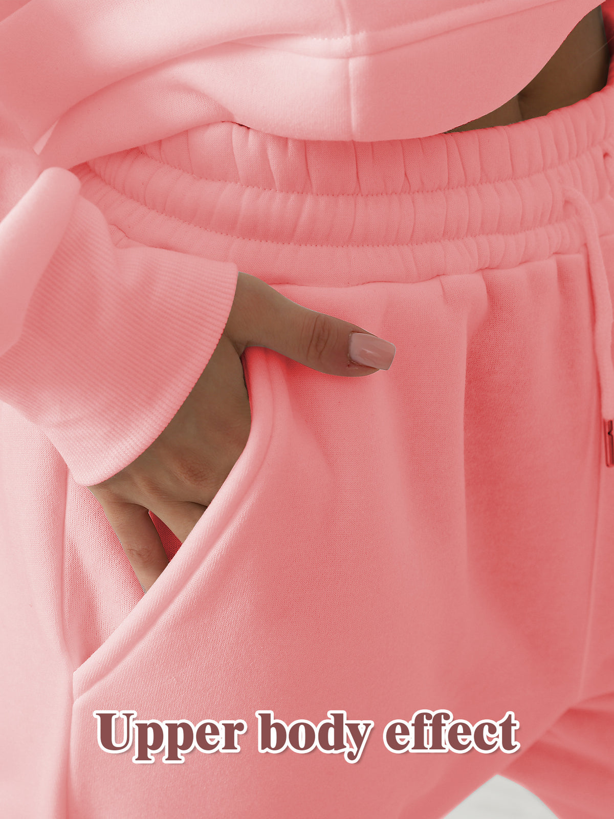 Women's Fashionable Casual Solid Color Long Sleeved Sweatshirt Set - Teresa's Fashionista LLC