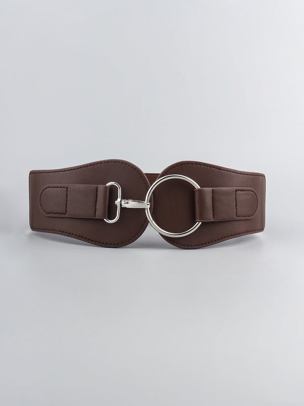 PU Elastic Wide Belt-Teresa's Fashionista LLC