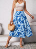 Slit Printed Midi Skirt-Teresa's Fashionista LLC