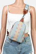 Fame Geometric Wide Strap Crossbody Bag - Teresa's Fashionista LLC