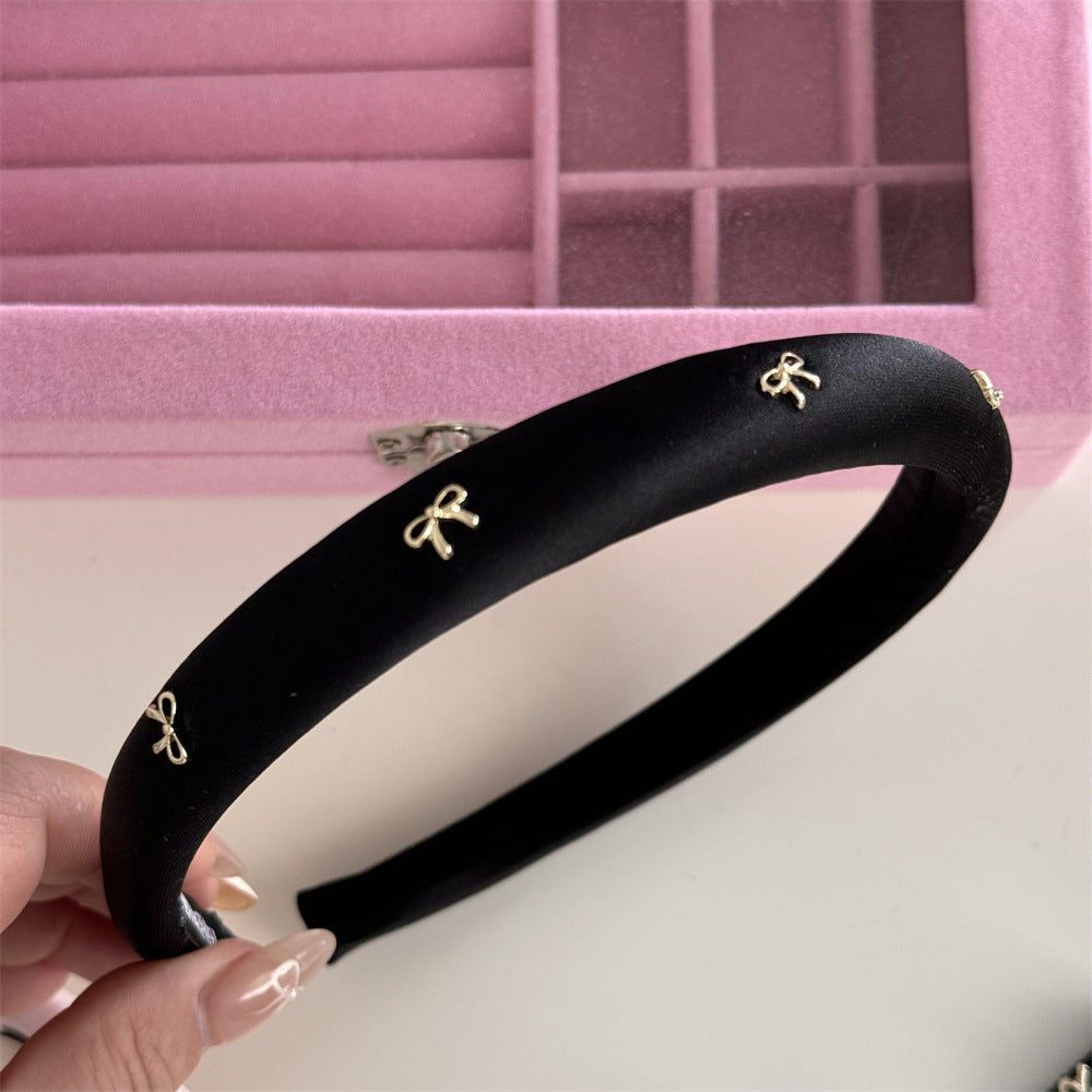 Alloy Bow Trim Headband - Teresa's Fashionista LLC