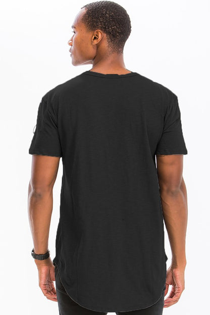 SHORT SLEEVE 4 BUTTON HENLEY SHIRT-Teresa&#39;s Fashionista LLC
