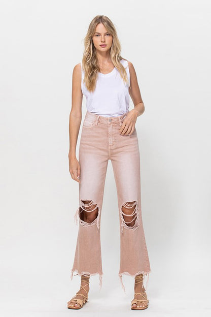 90's Vintage Crop Flare Jeans - Teresa's Fashionista LLC