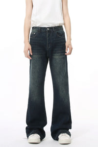 Raw Hem Jeans with Pockets