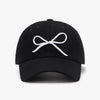 Bow Embroidered Cotton Baseball Cap-Teresa's Fashionista LLC