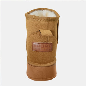 Fleece Lined Chunky Platform Mini Boots-Teresa's Fashionista LLC
