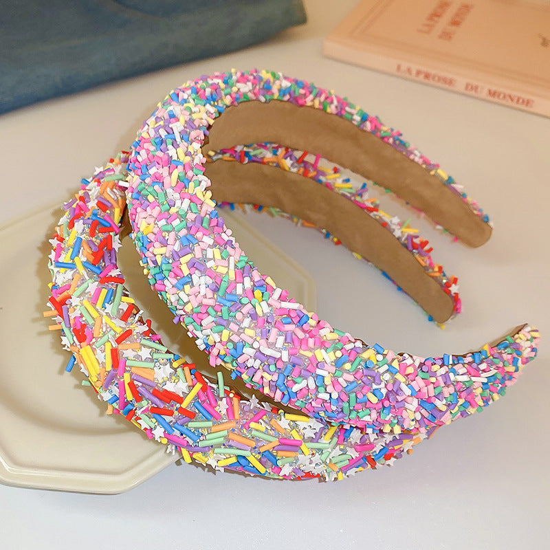 Acrylic Contrast Wide Headband - Teresa's Fashionista LLC