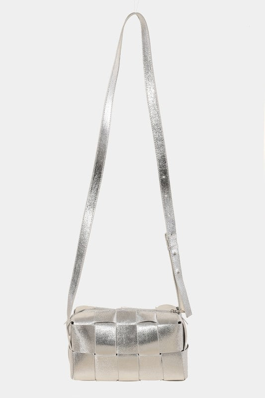Fame Woven Crossbody Bag with Adjustable Strap - Teresa's Fashionista LLC