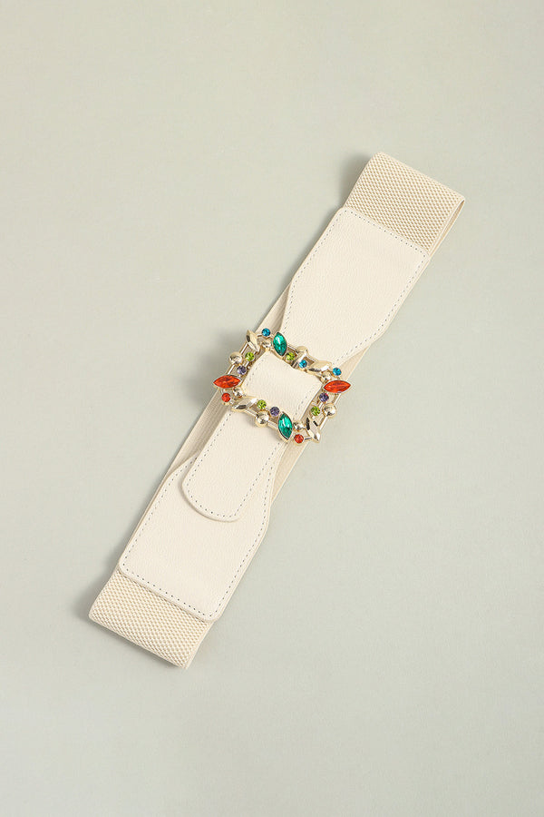 Multicolored Leaf Buckle Elastic Belt-Teresa's Fashionista LLC