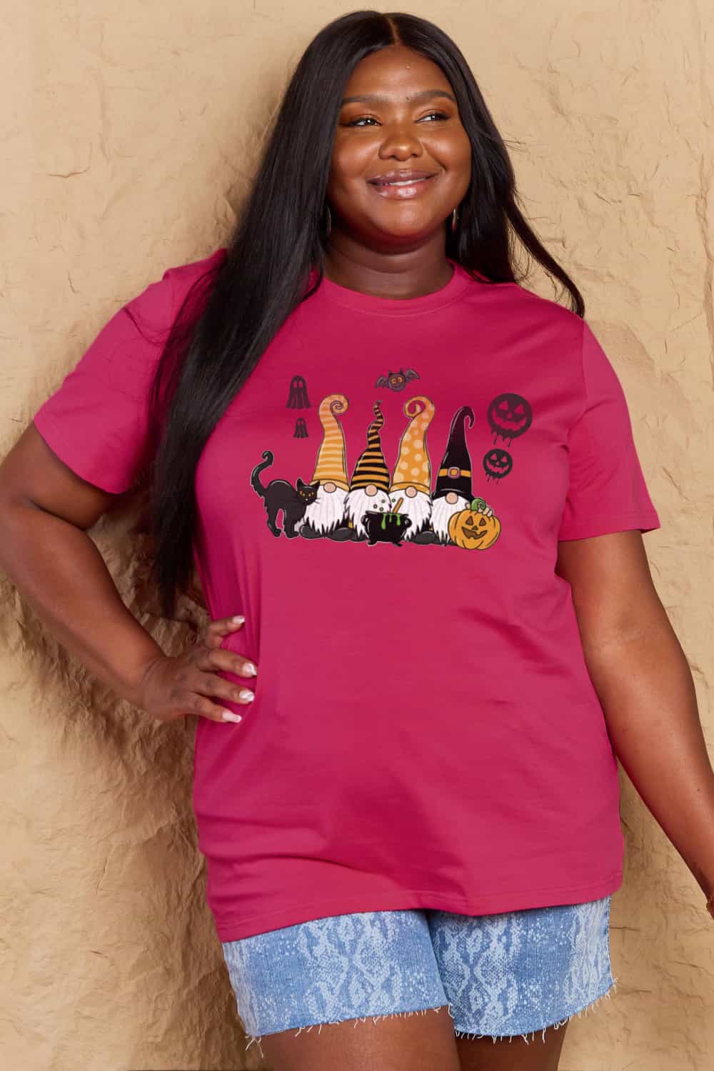 Simply Love Full Size Halloween Theme Graphic Cotton T-Shirt - Teresa's Fashionista LLC