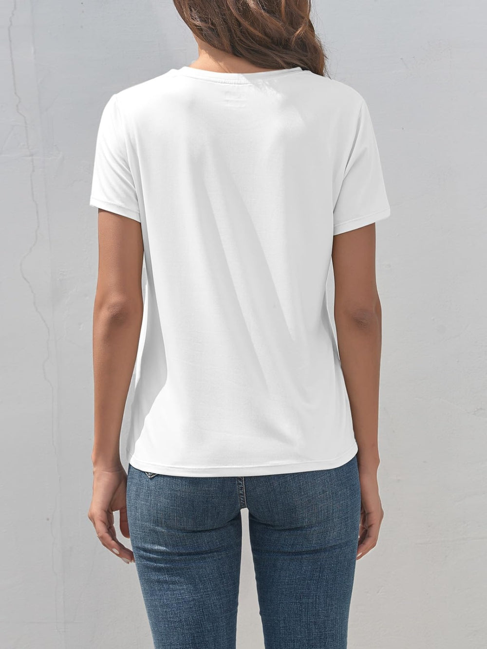 Heart Round Neck Short Sleeve T-Shirt-Teresa's Fashionista LLC