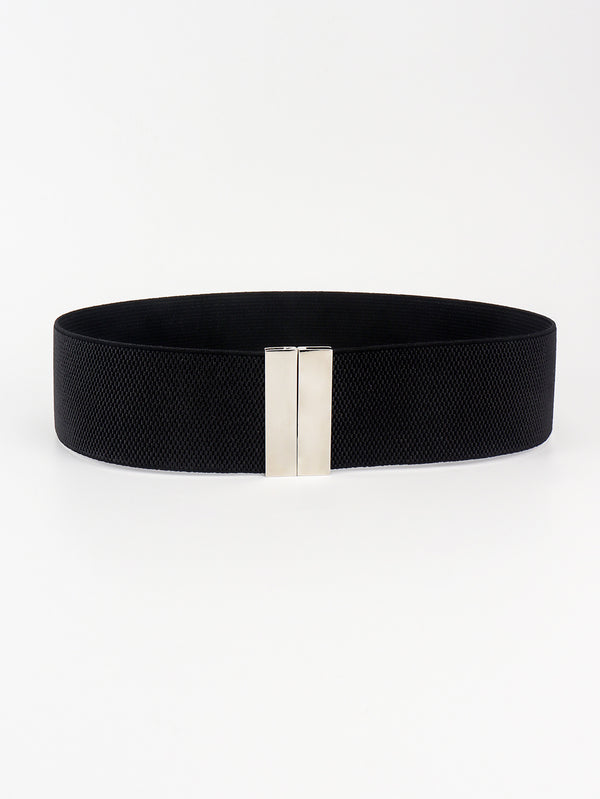 Alloy Buckle Elastic Belt-Teresa's Fashionista LLC
